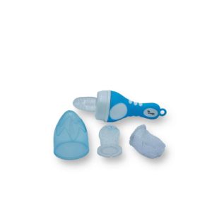 Cuillère Grignoteur filet silicone 3 en 1 tout les accessoires