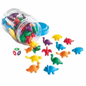 Tri de couleurs Baril de 60 dinosaures